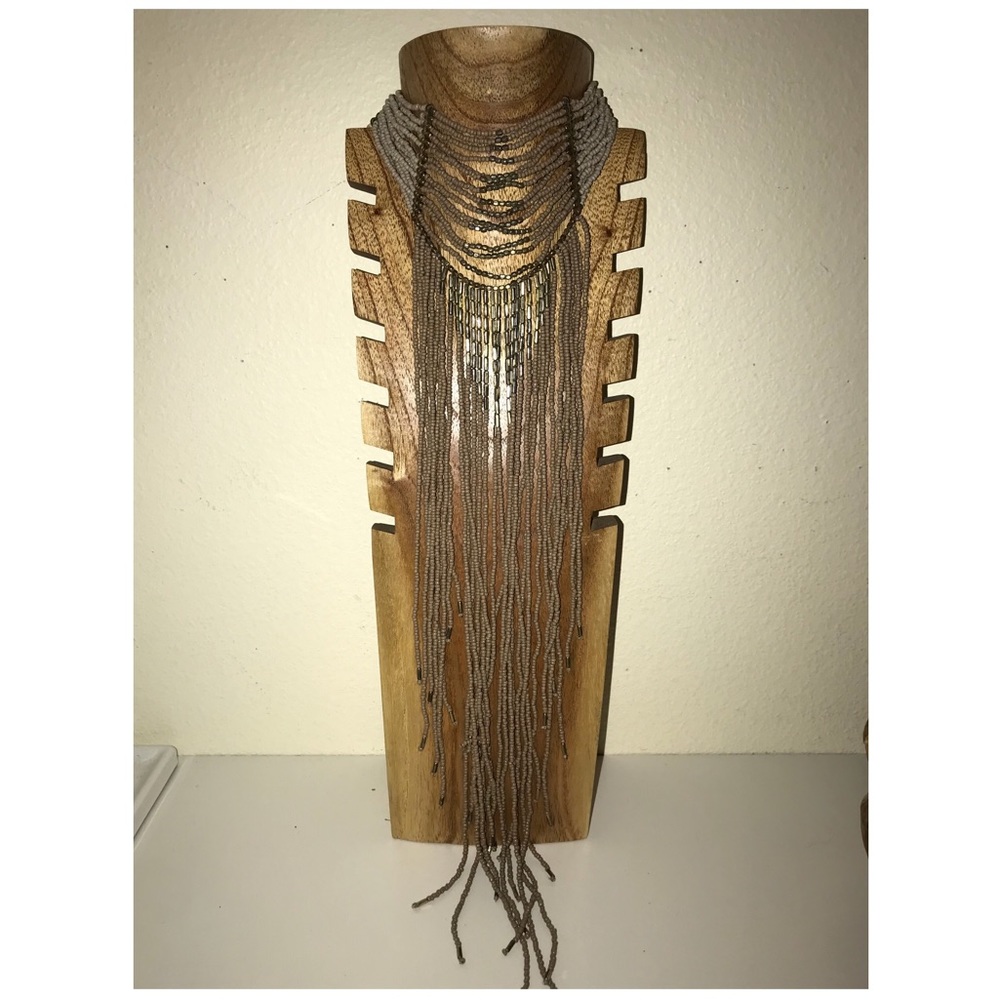 Long gold choker